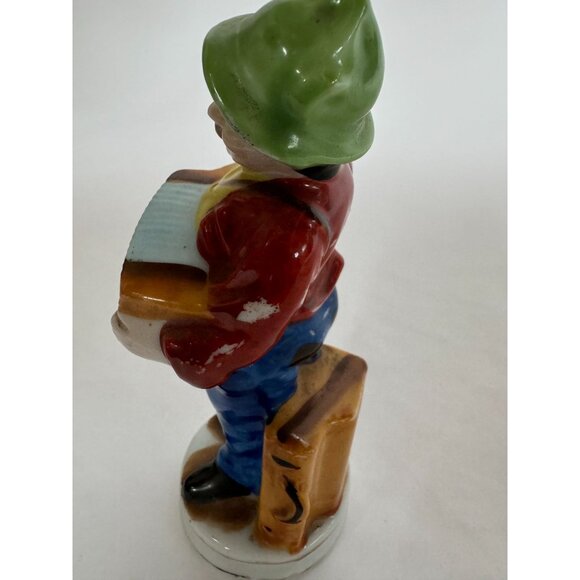 Vintage Porcelain Figurine Of Accordion Player Made In Japan Hand-Painted Collec - Picture 8 of 16
